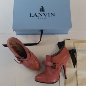 Lanvin Pink Bootie Heels